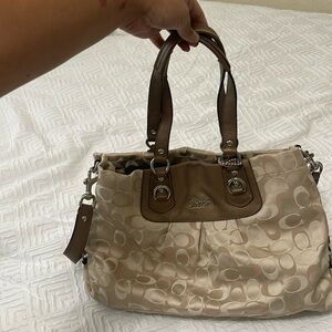 Coach bag with strap